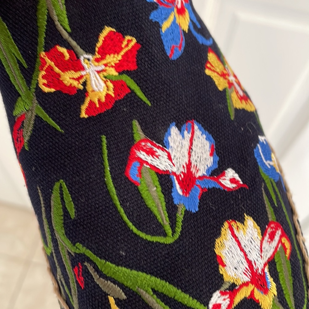 TORY BURCH - NAVY SLIDE ESPADRILLES - Picture 3 of 7